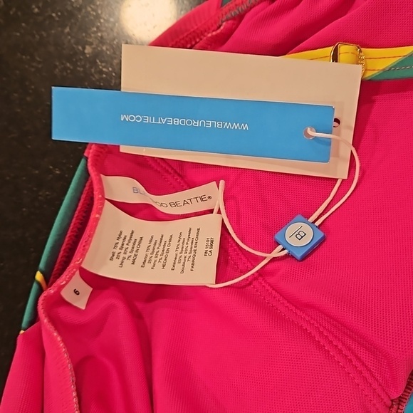 💕BLEU ROD BEATTIE💕 Life Of The Party Plunge Neck One Piece Swimsuit ~ 6 NWT - Picture 10 of 13